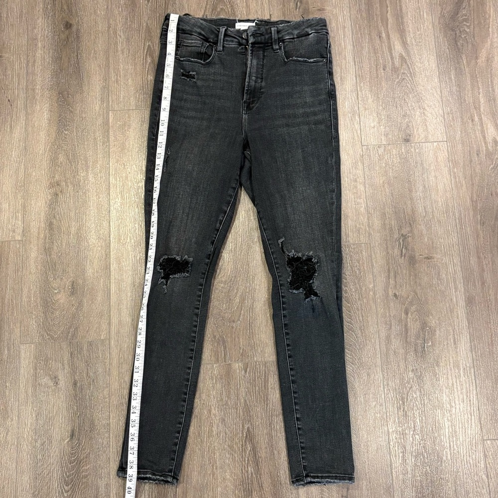 Good American Distressed Skinny Jeans - Black